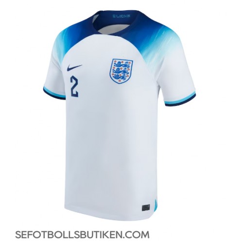 England Kyle Walker #2 Replika Hemma matchkläder VM 2022 Korta ärmar